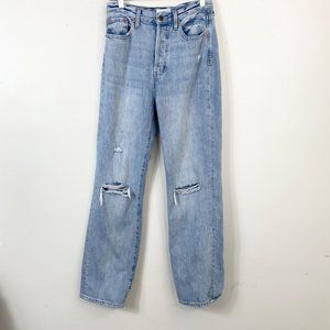Pistola Womens Cassie Super High Rise Distressed Straight Leg Jeans Size 26